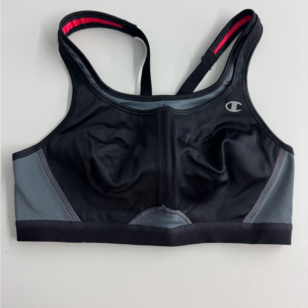 Champion Black and Gray Sports Bra